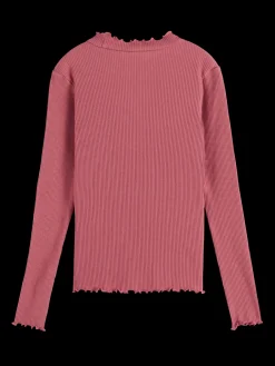 LONG-SLEEVED RIBBED T-SHIRT