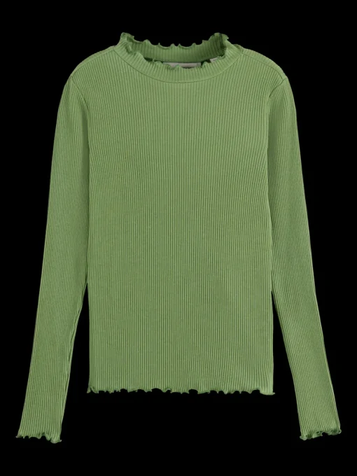 LONG-SLEEVED RIBBED T-SHIRT