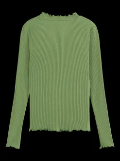 LONG-SLEEVED RIBBED T-SHIRT