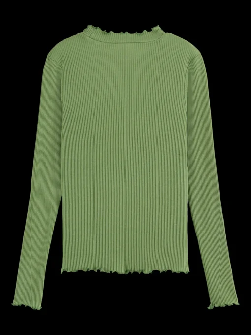 LONG-SLEEVED RIBBED T-SHIRT