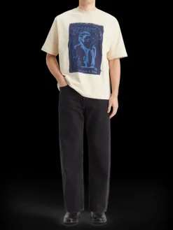 Loose fit front printed artwork t-shirt