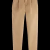 LOOSE TAPERED PEACHED CHINO
