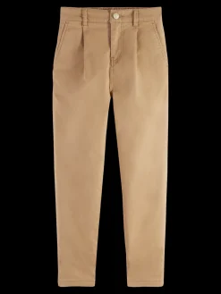 LOOSE TAPERED PEACHED CHINO
