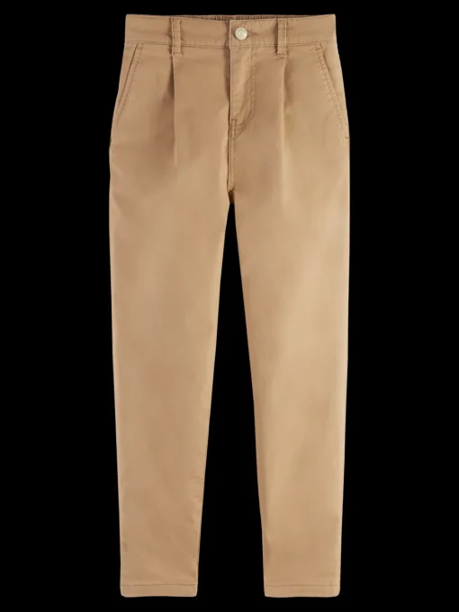 LOOSE TAPERED PEACHED CHINO