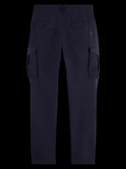 LOOSE TAPERED PLEATED COTTON/TENCEL CARGO