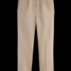 Loose-tapered-fit - cotton linen twill jogger