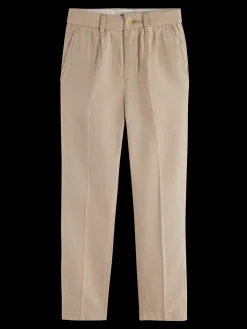 Loose-tapered-fit - cotton linen twill jogger