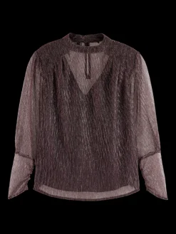 LUREX HIGH NECK TOP