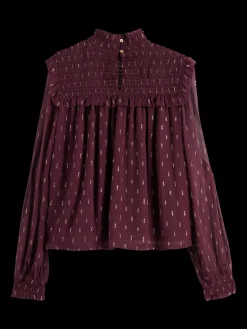 LUREX SMOCK TOP