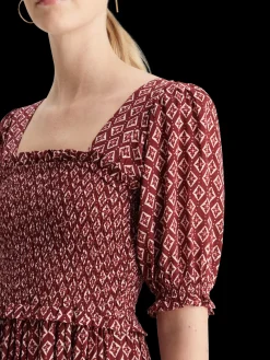 MAXI DRESS WITH SMOCK