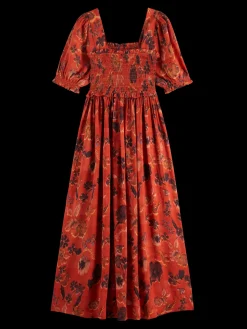 MAXI DRESS WITH SMOCK