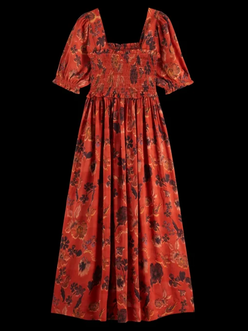 MAXI DRESS WITH SMOCK