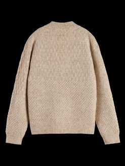 MELANGE BLOCKED CARDIGAN