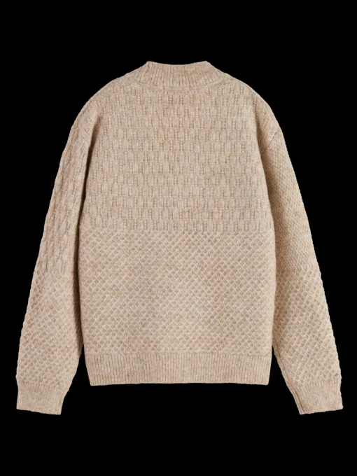 MELANGE BLOCKED CARDIGAN