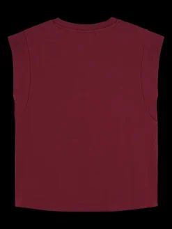 Mercerised t-shirt with shoulder detail