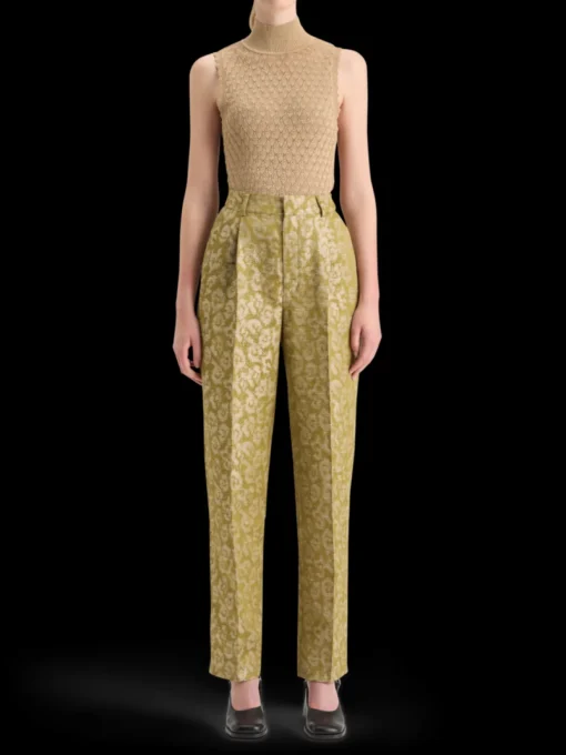 METALLIC POINTELLE KNITTED TANK