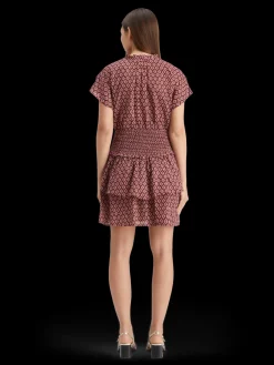 Mini dress with smock