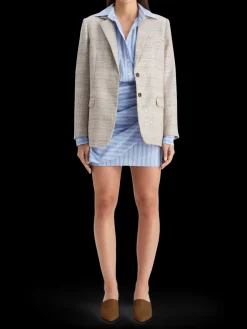 MINI POPLIN WRAP DRESS