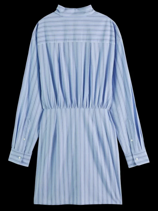MINI POPLIN WRAP DRESS