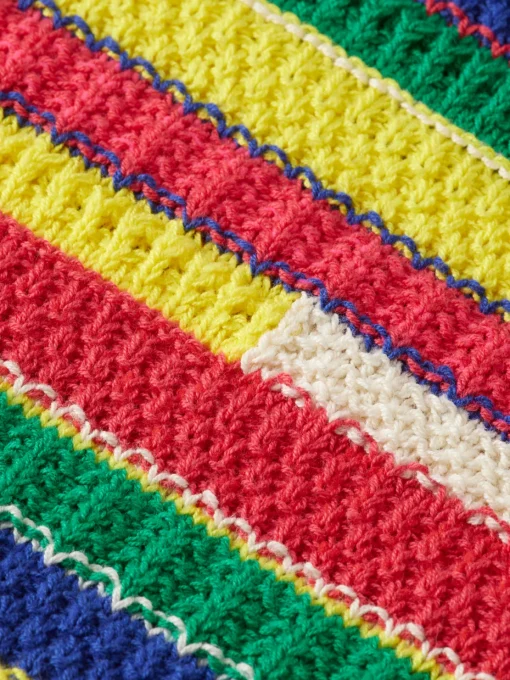 MULTICOLOURED INTARSIA KNITTED DRESS