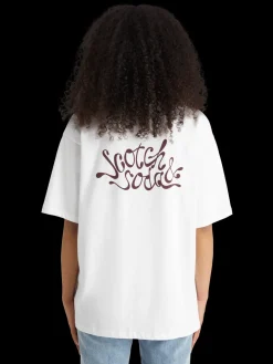 Oversized fit t-shirt with front and back artwork