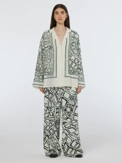 Oversized Placed Print Shirt