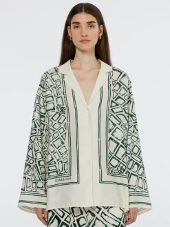 Oversized Placed Print Shirt