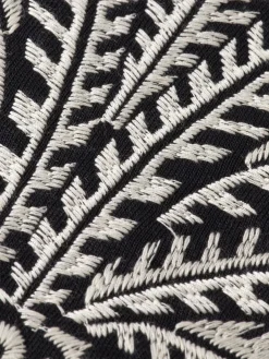 Palm tree embroidery hoodie