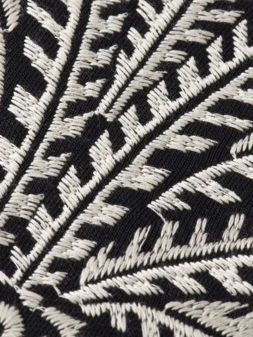 Palm tree embroidery hoodie