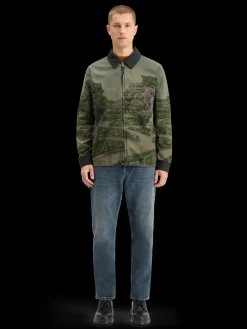 PHOTO-PRINTED TWILL COACH JACKET