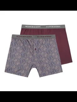 2PK MENS COTTON MODAL KNIT BOXER BRIEF UNDERWEAR