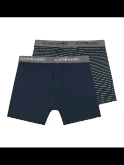 2PK MENS COTTON MODAL KNIT BOXER BRIEF UNDERWEAR