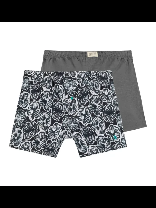 2PK MENS COTTON WOVEN BOXER BRIEF UNDERWEAR