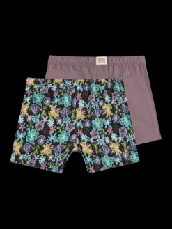 2PK MENS COTTON WOVEN BOXER BRIEF UNDERWEAR