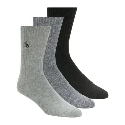3PK MENS NON TERRY CREW