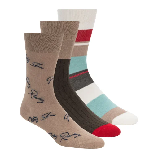 3PK MENS NON TERRY DRESS CREW