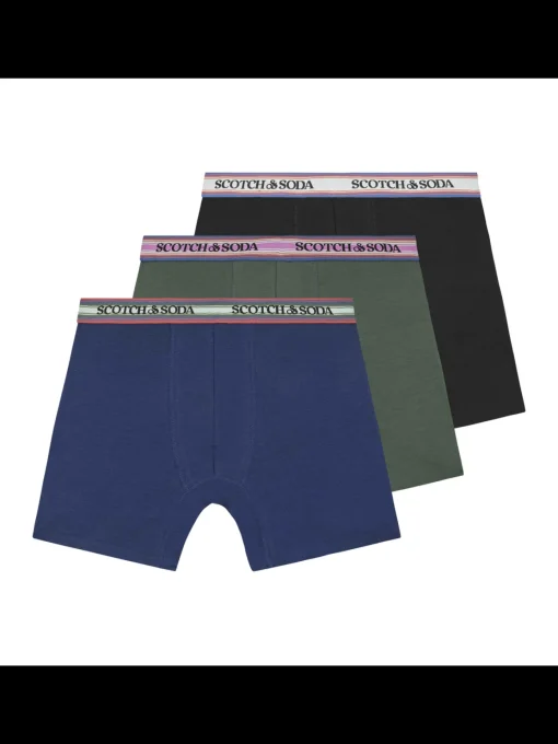3PK MENS SOLID COTTON STRETCH BOXER BRIEF UNDERWEAR