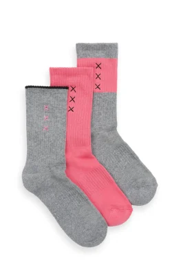 3PK WOMENS 1/2 TERRY CREW