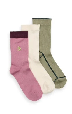 3PK WOMENS NON TERRY CREW