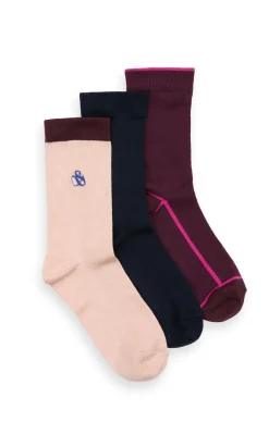 3PK WOMENS NON TERRY CREW