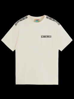 Placed embroidery t-shirt