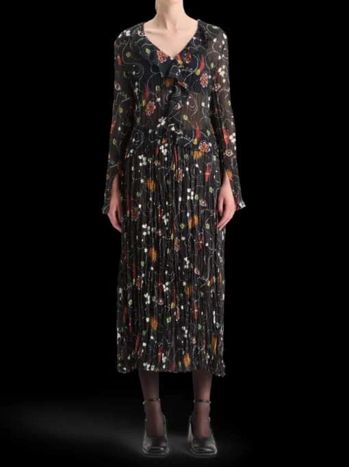 PLEATED CRINKLE SKIRT