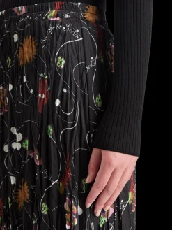 PLEATED CRINKLE SKIRT