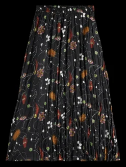 PLEATED CRINKLE SKIRT