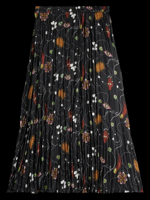 PLEATED CRINKLE SKIRT
