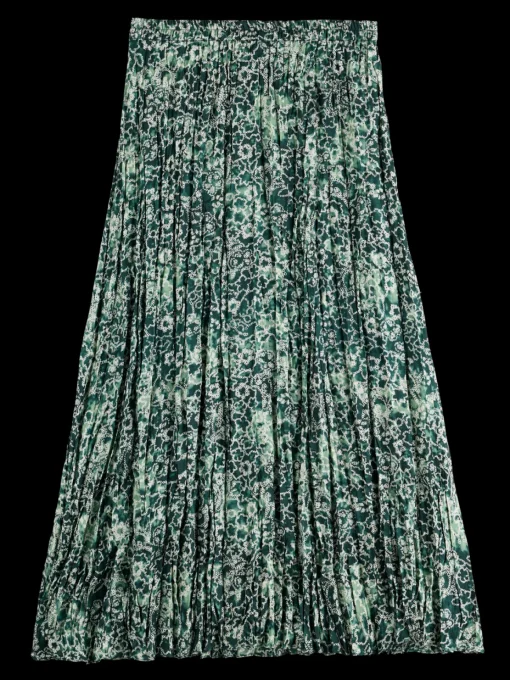 PLEATED CRINKLE SKIRT