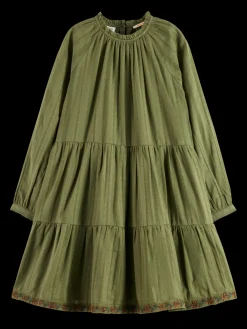 PRETTY COTTON EASY DRESS WITH LUREX DETAILS