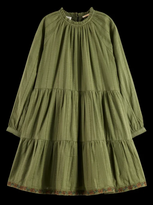 PRETTY COTTON EASY DRESS WITH LUREX DETAILS