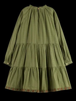 PRETTY COTTON EASY DRESS WITH LUREX DETAILS