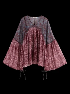 Printed Fil Coupe Top